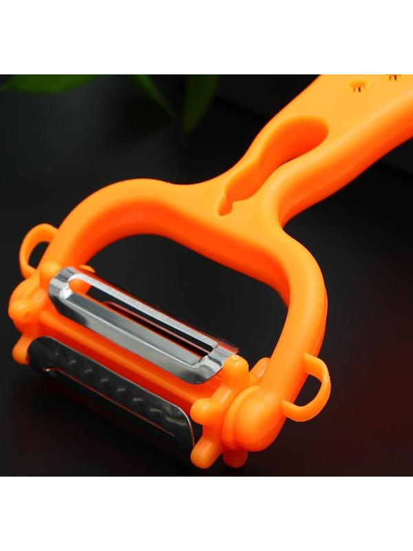 Овощечистка универсальная Доляна 6 в 1, 20×10 см, цвет МИКС