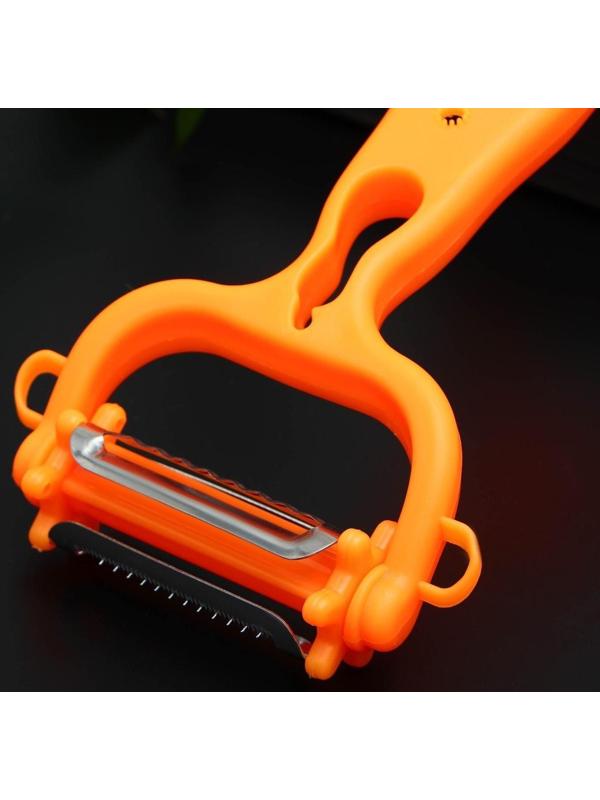 Овощечистка универсальная Доляна 6 в 1, 20×10 см, цвет МИКС