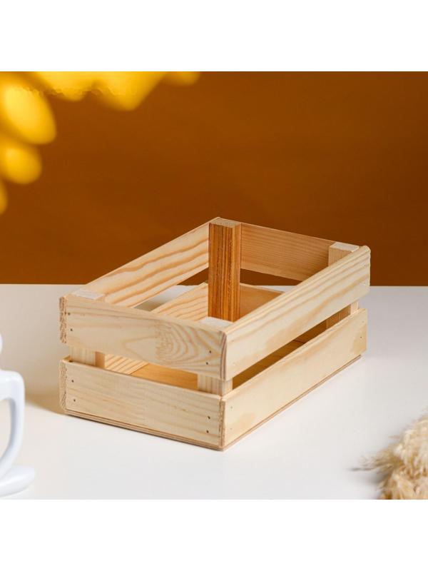 Кашпо деревянное 24.5×13.5×9 см 