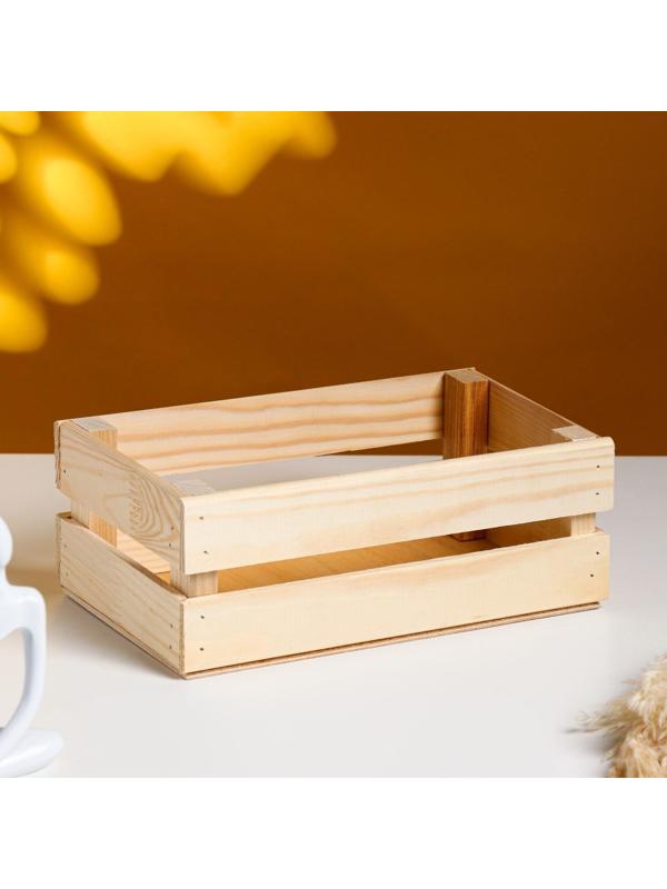 Кашпо деревянное 24.5×13.5×9 см 