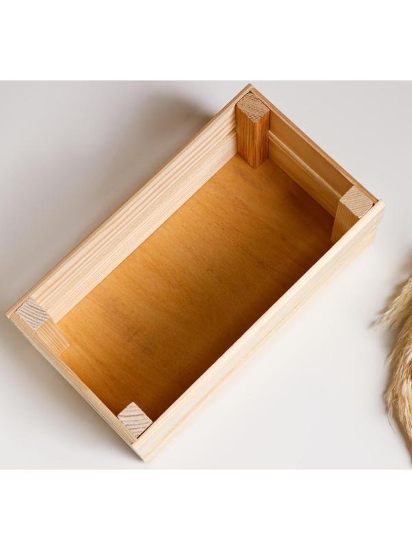 Кашпо деревянное 24.5×13.5×9 см 