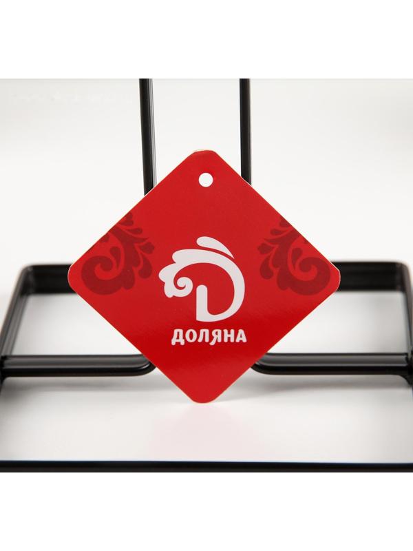 Подставка под бумажные полотенца Доляна «Лофт», 14×14×29 см, цвет чёрный