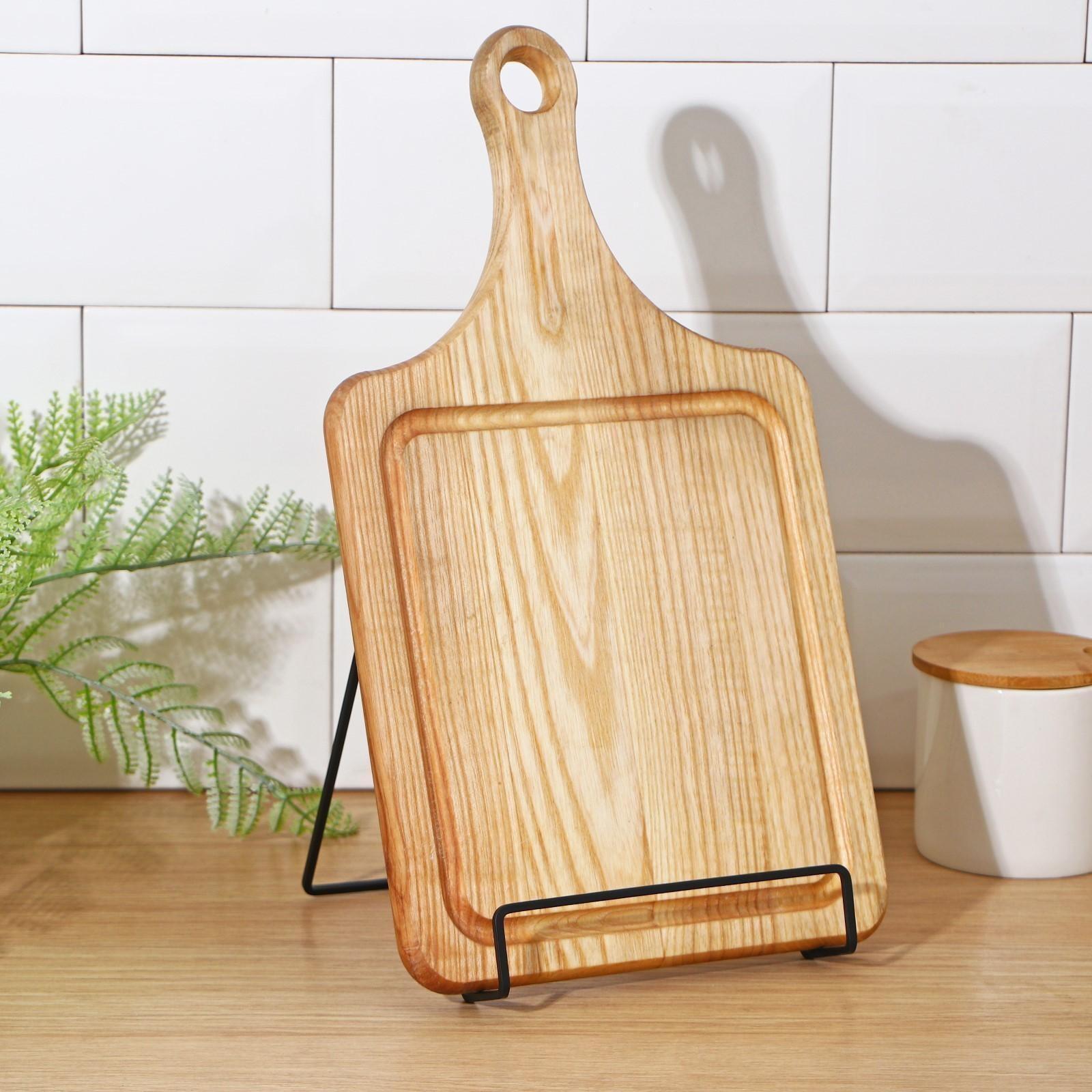 Подставка для крышек и разделочных досок Доляна, 17×14×17 см, цвет чёрный