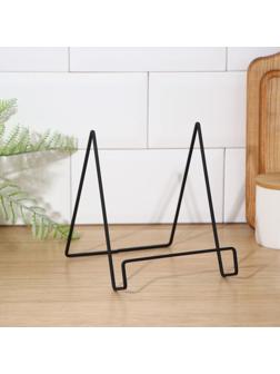 Подставка для крышек и разделочных досок Доляна, 17×14×17 см, цвет чёрный