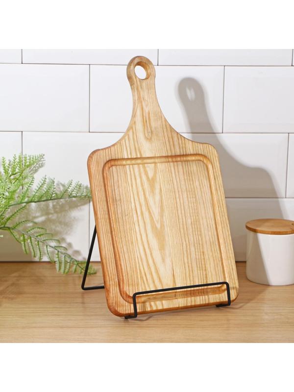 Подставка для крышек и разделочных досок Доляна, 17×14×17 см, цвет чёрный