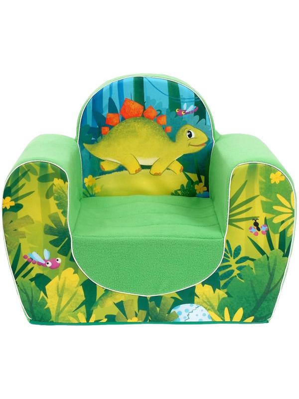 Мягкая игрушка-кресло «Динозавры», цвет зелёный