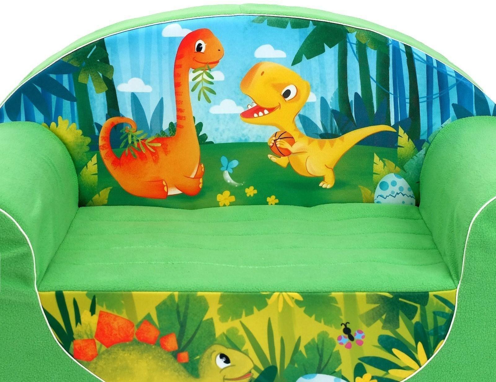 Мягкая игрушка-диван «Динозавры», цвет зелёный