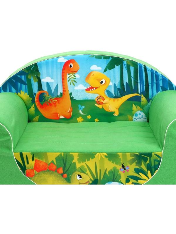 Мягкая игрушка-диван «Динозавры», цвет зелёный