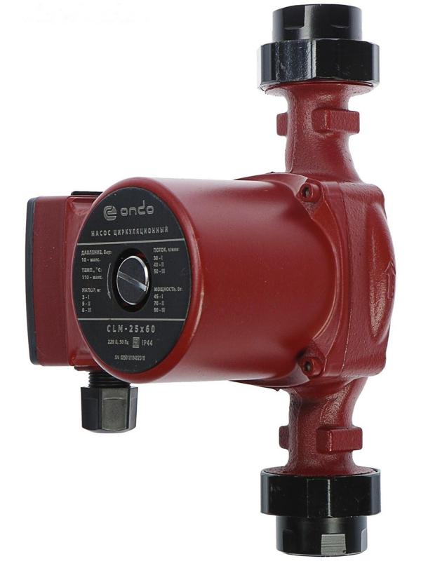 Насос циркуляционный ONDO CLM 25/6, 90 Вт, напор 6 м, 50 л/мин