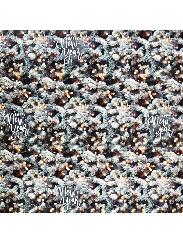 Бумага упаковочная глянцевая «Лес чудес», 70 × 100 см / 10 шт.