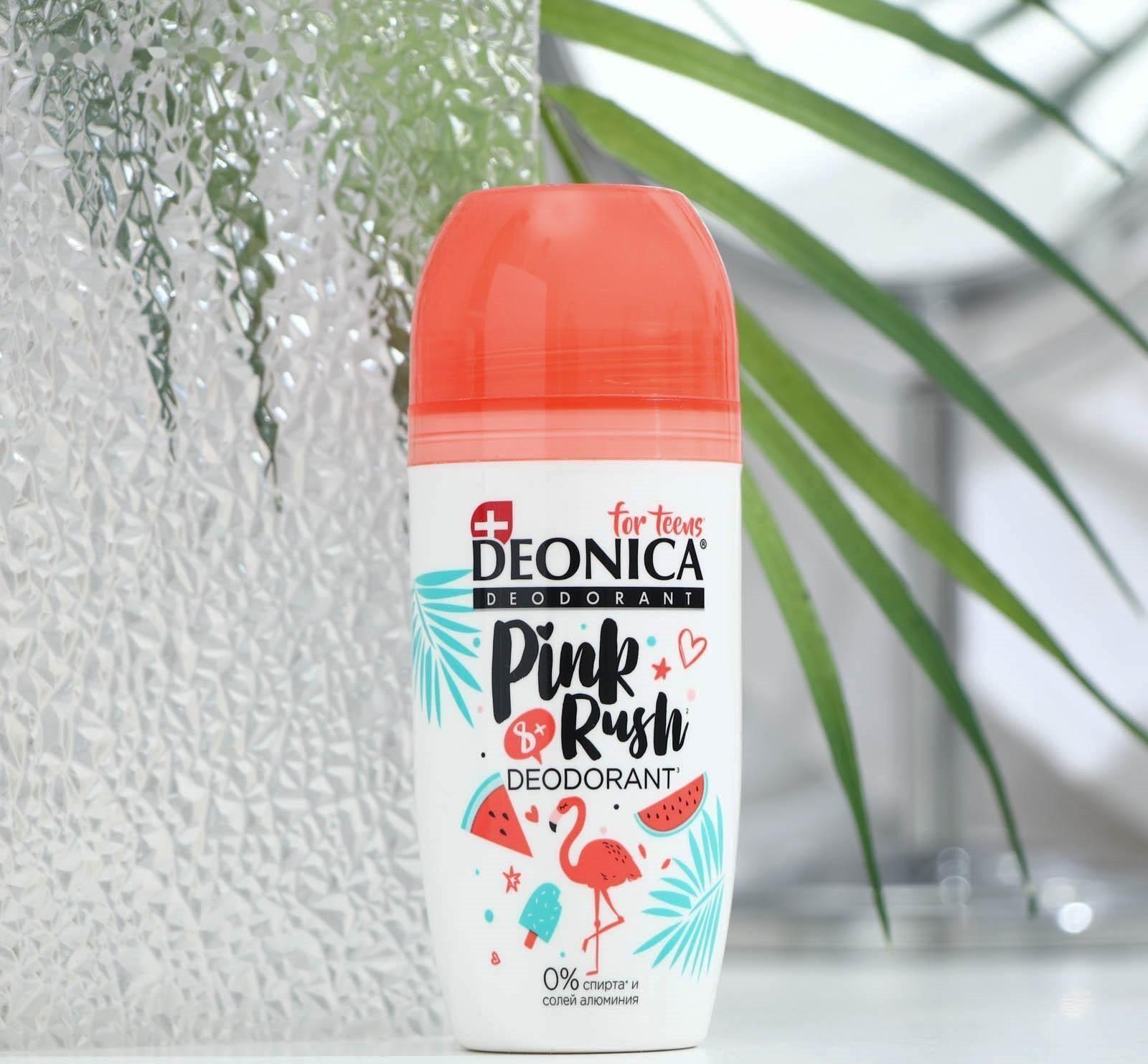 Дезодорант детский Deonica Pink Rush ролик, 50 мл