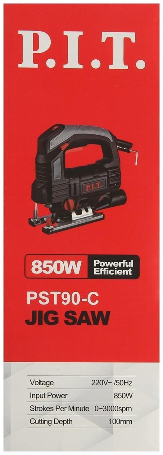 Лобзик P.I.T. PST90-C, 850 Вт, 0-3000 ход/мин, регулировка оборотов, функция обдува