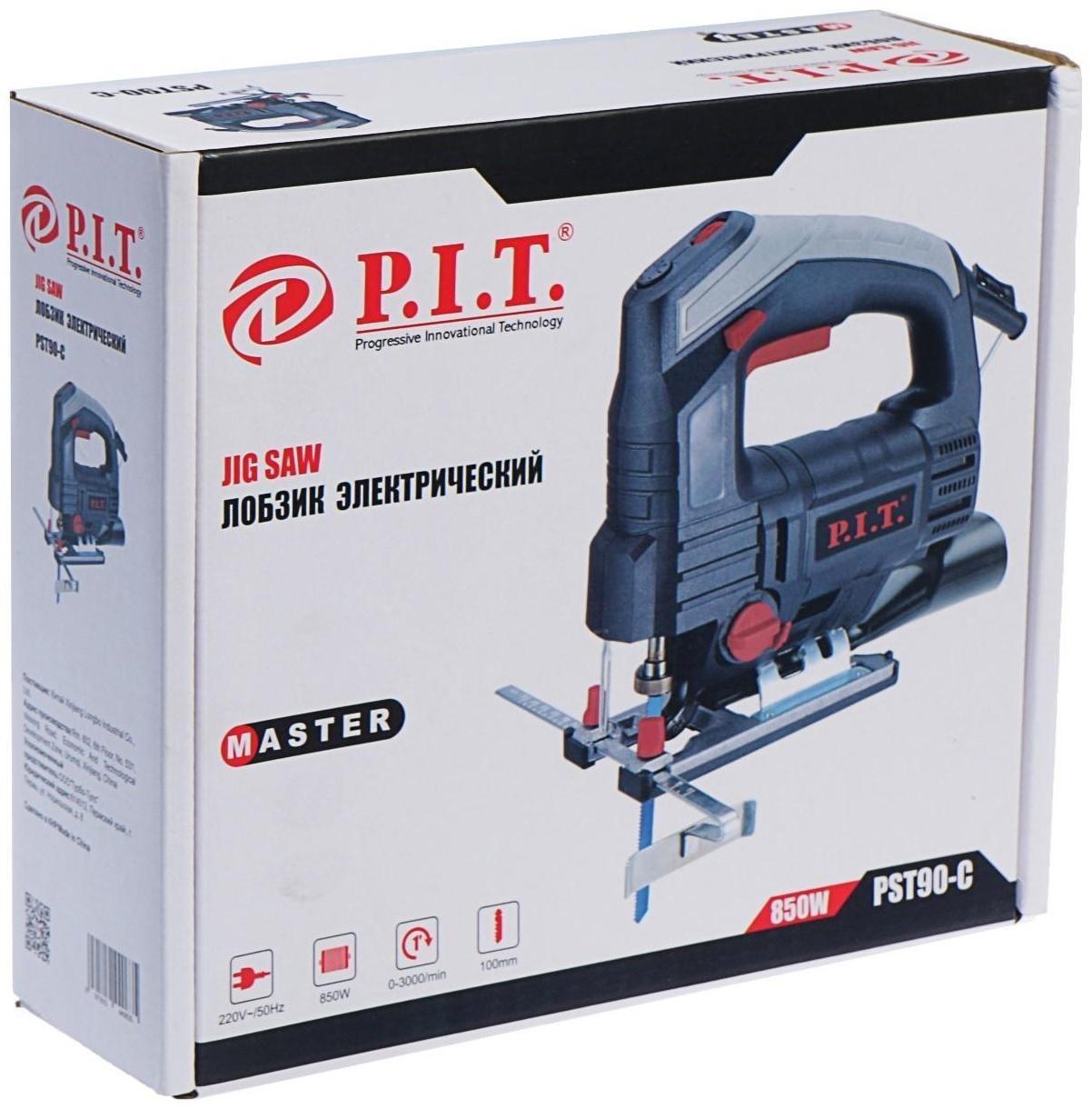 Лобзик P.I.T. PST90-C, 850 Вт, 0-3000 ход/мин, регулировка оборотов, функция обдува
