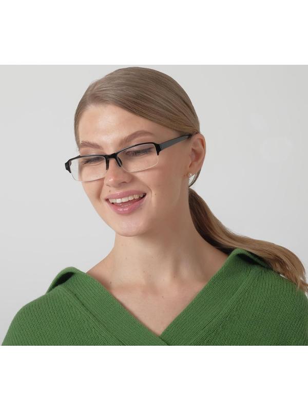 Очки корригирующие 0056, цвет чёрный, -1,5