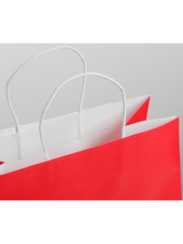 Пакет подарочный крафт «С НГ», 32 х 28 х 15 см