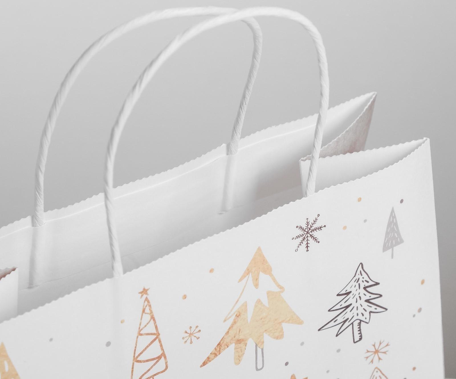 Пакет подарочный крафт «Волшебство», 25 х 22 х 12 см