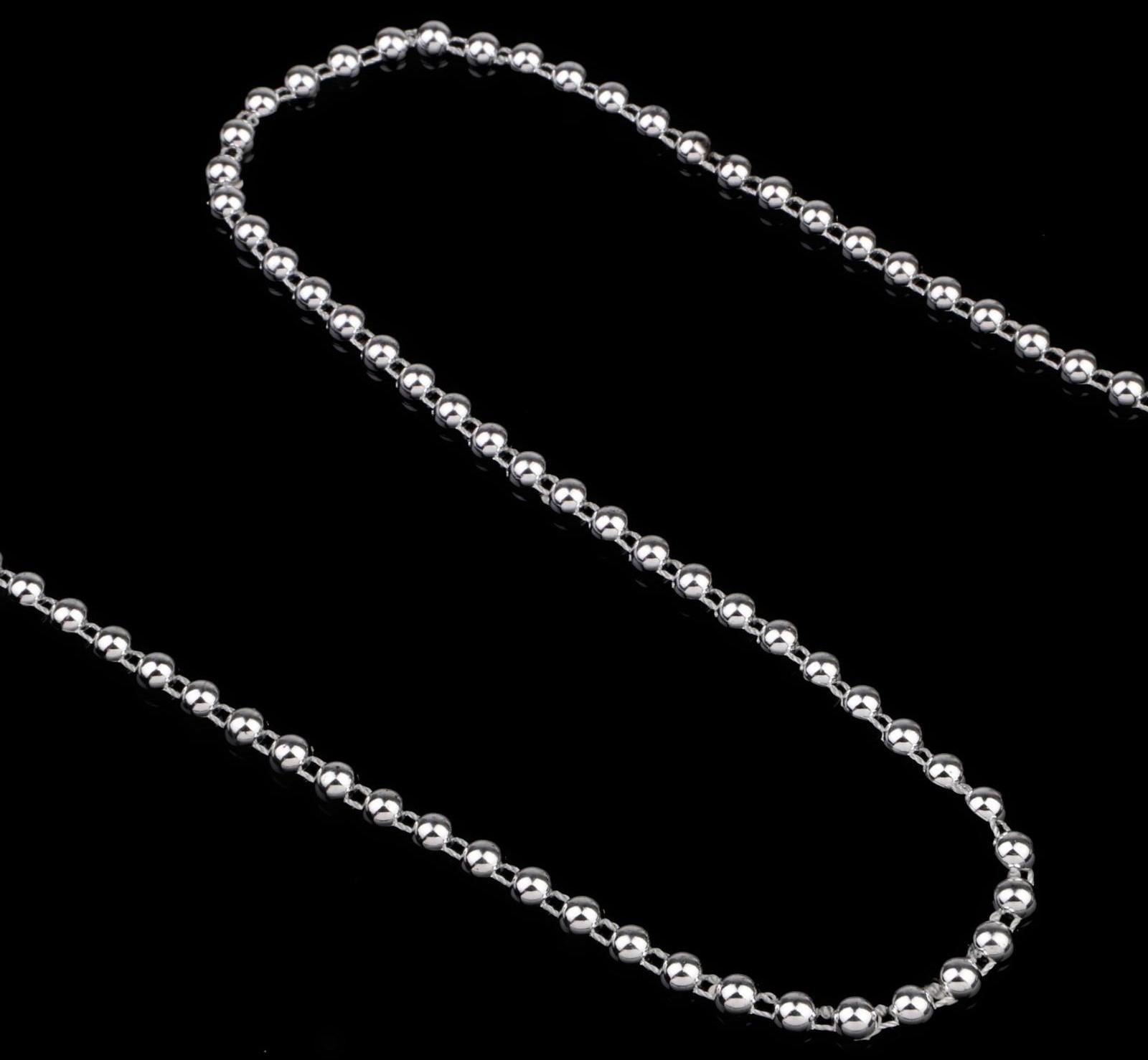 Бусы на нитях, плоские, 6 мм, 9 ± 1 м, цвет серебряный