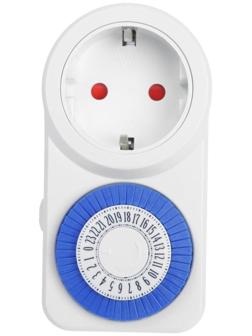 Розеточный механический таймер суточный Luazon Lighting, 16A, шаг 30 мин, 220 В