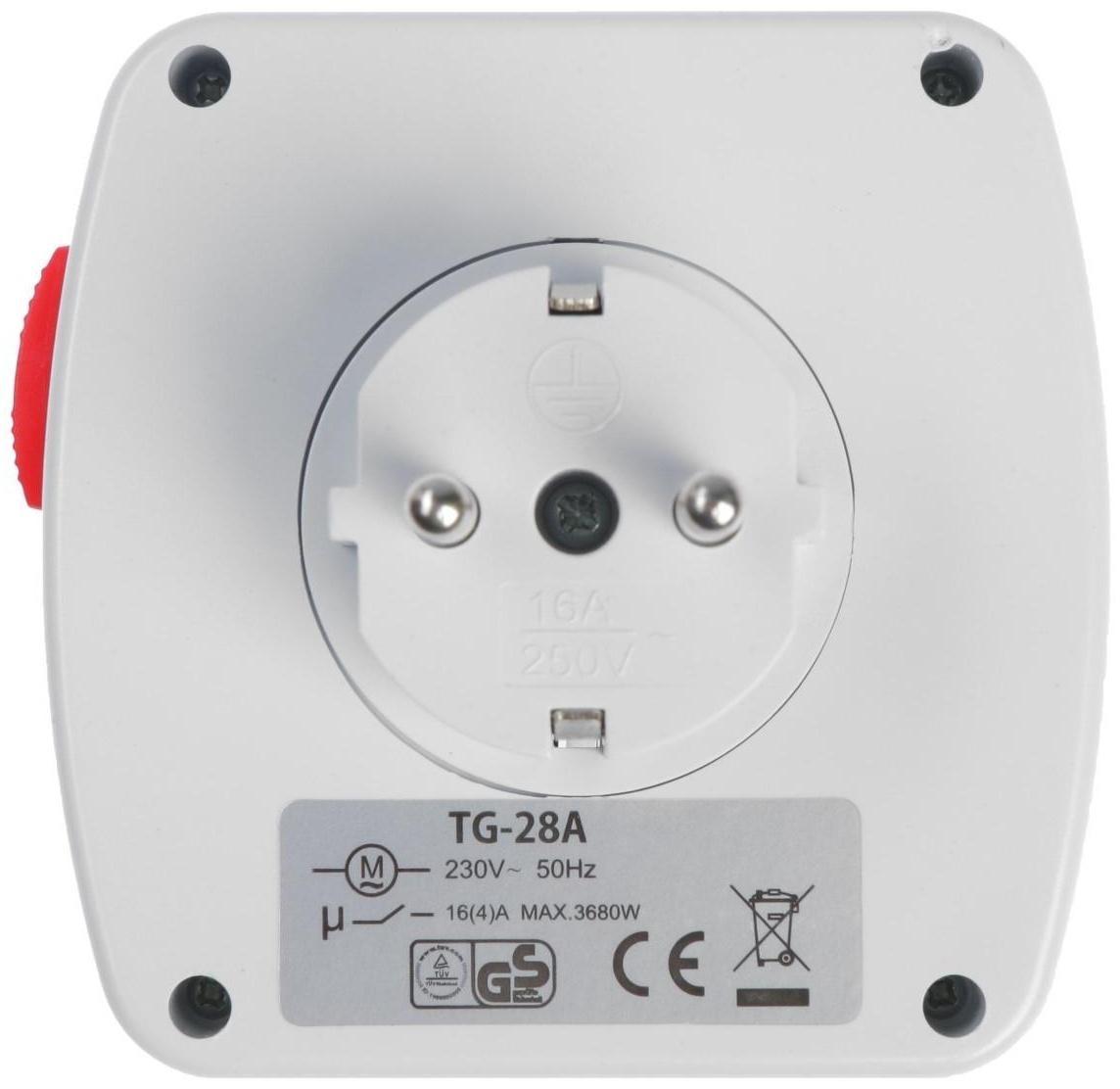 Розеточный механический таймер суточный Luazon Lighting, 16A, шаг 15 мин, 220 В