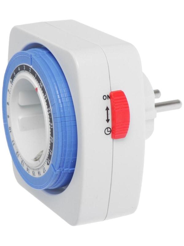 Розеточный механический таймер суточный Luazon Lighting, 16A, шаг 15 мин, 220 В