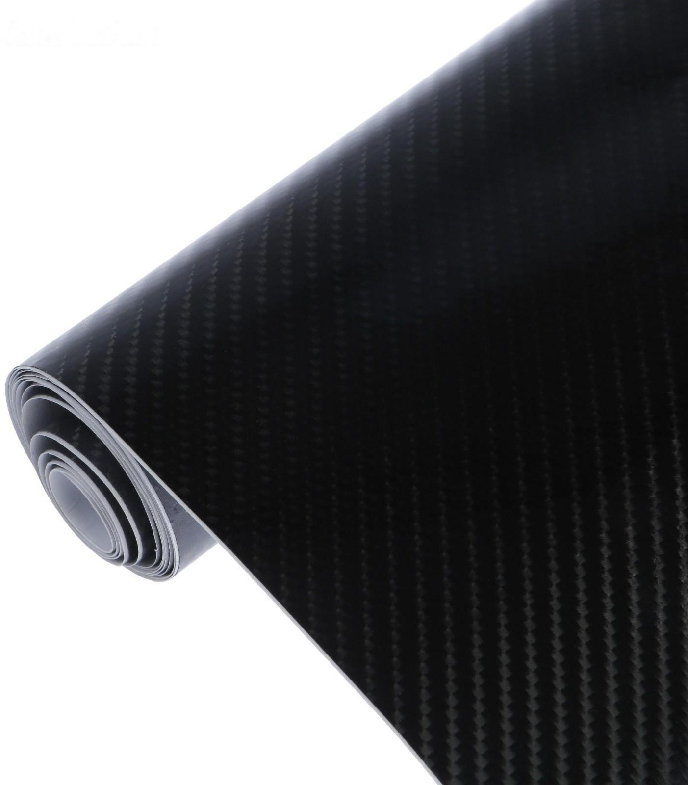 Пленка карбон 5D, самоклеящаяся, 30×152 см, черный