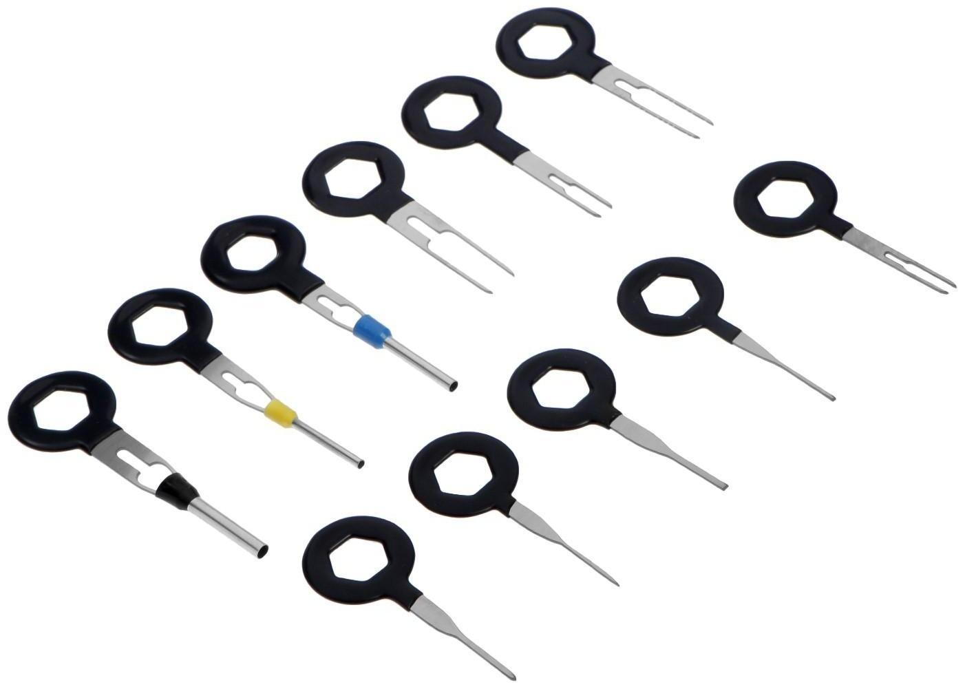 Инструмент для автоэлектроники, прорезиненный, набор 11 предметов