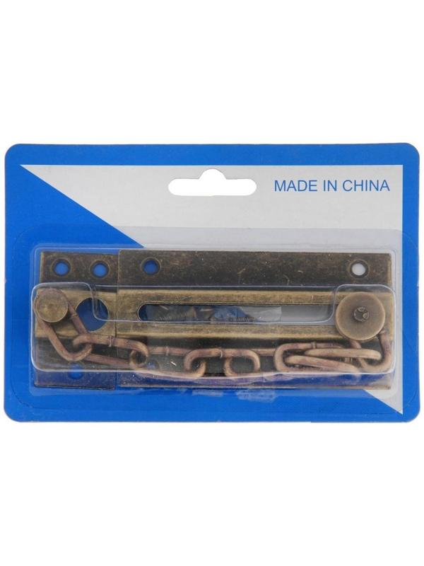 Цепочка дверная 001, цвет бронза