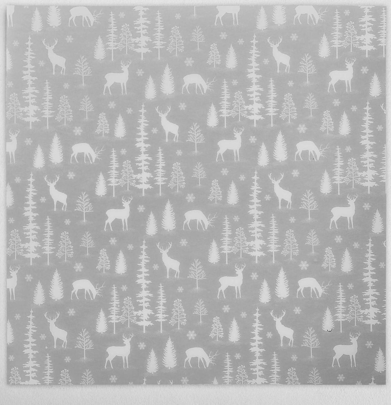 Калька декоративная  «Лес» 30,5 х 30,5  см