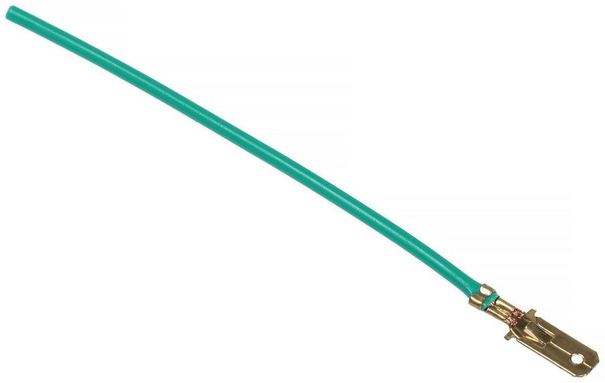 Наконечник плоский 6 мм, провод 10 см, фасовка 100 шт