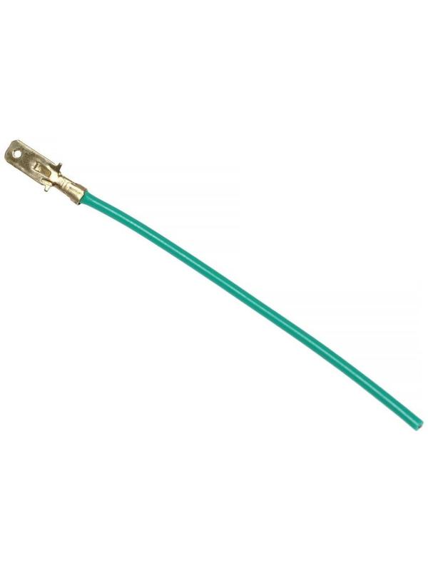 Наконечник плоский 6 мм, провод 10 см, фасовка 100 шт