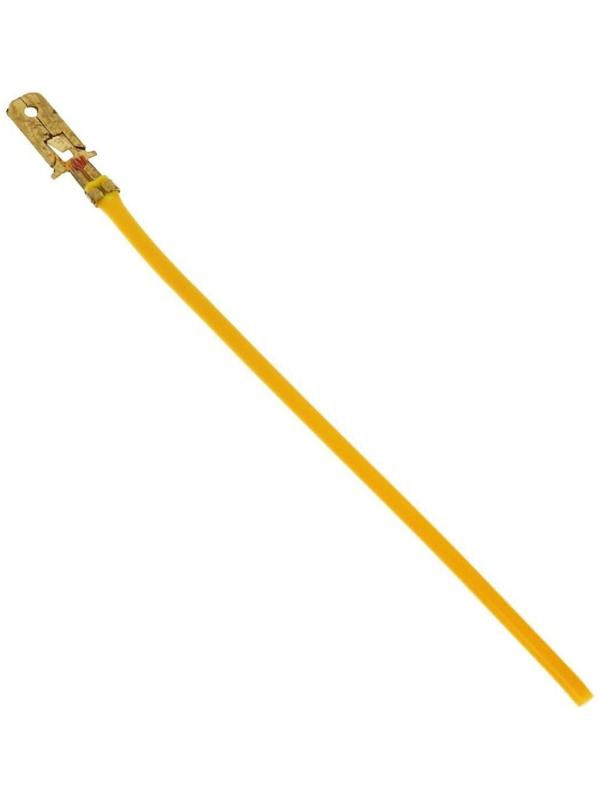 Наконечник плоский 6 мм, провод 10 см, фасовка 100 шт