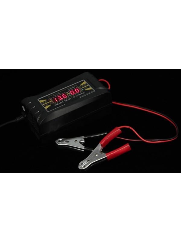 Зарядное устройство АКБ 12 В, 10А, автомат, 150-250 В, 87 Вт, ЖК дисплей