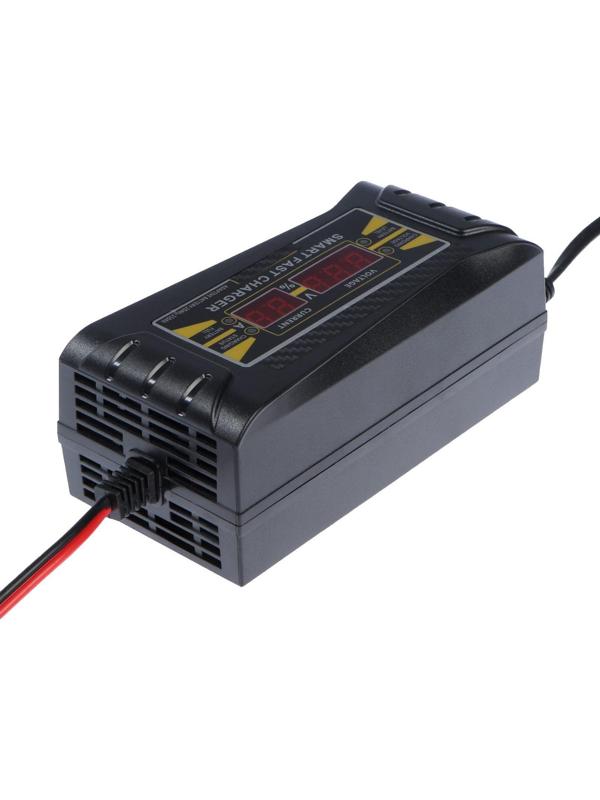 Зарядное устройство АКБ 12 В, 10А, автомат, 150-250 В, 87 Вт, ЖК дисплей