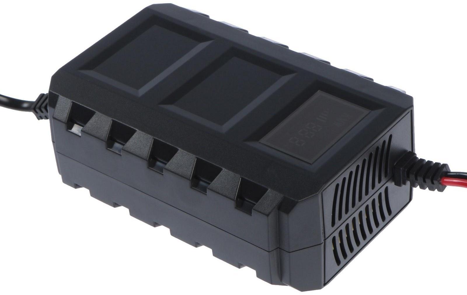 Зарядное устройство АКБ 12В, 8-20А, автомат, 110-240В, мощность 87Вт, ЖК дисплей