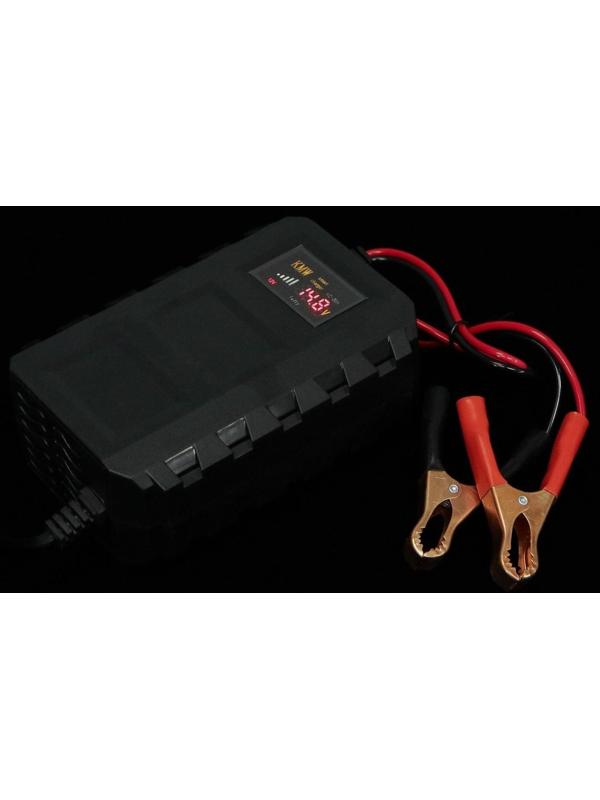 Зарядное устройство АКБ 12В, 8-20А, автомат, 110-240В, мощность 87Вт, ЖК дисплей