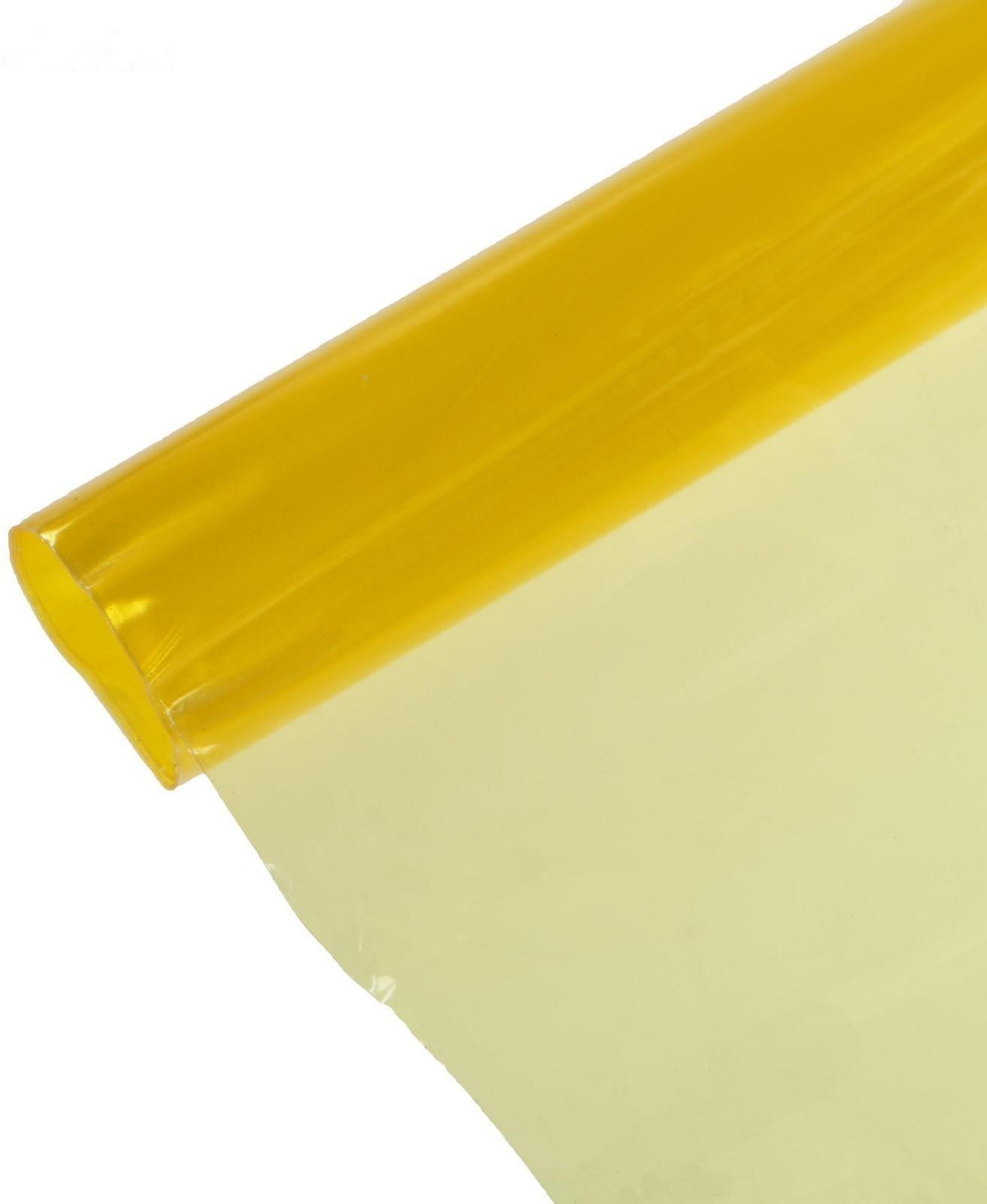 Пленка защитная для фар, 30х50 см, желтый