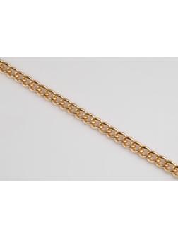 Цепочка для сумки, железная, 4,35 × 5,8 мм, 10 ± 0,5 м, цвет золотой