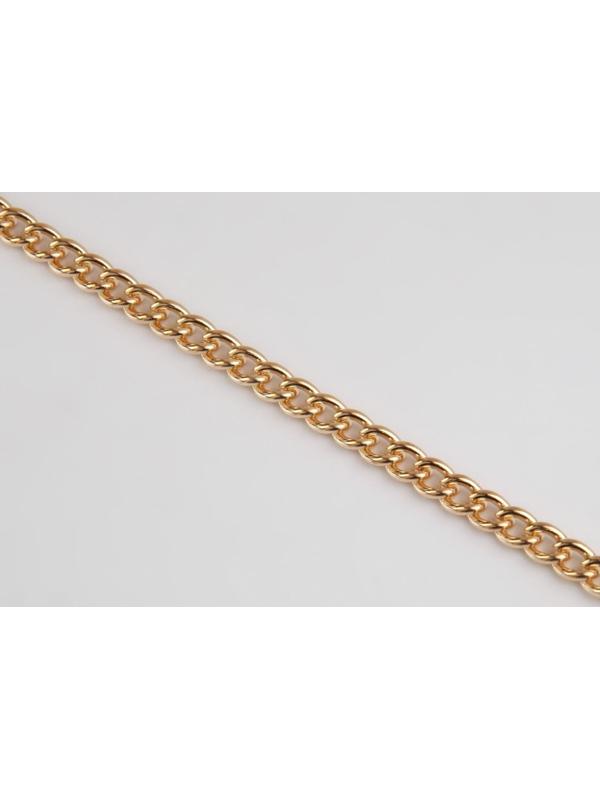 Цепочка для сумки, железная, 4,35 × 5,8 мм, 10 ± 0,5 м, цвет золотой