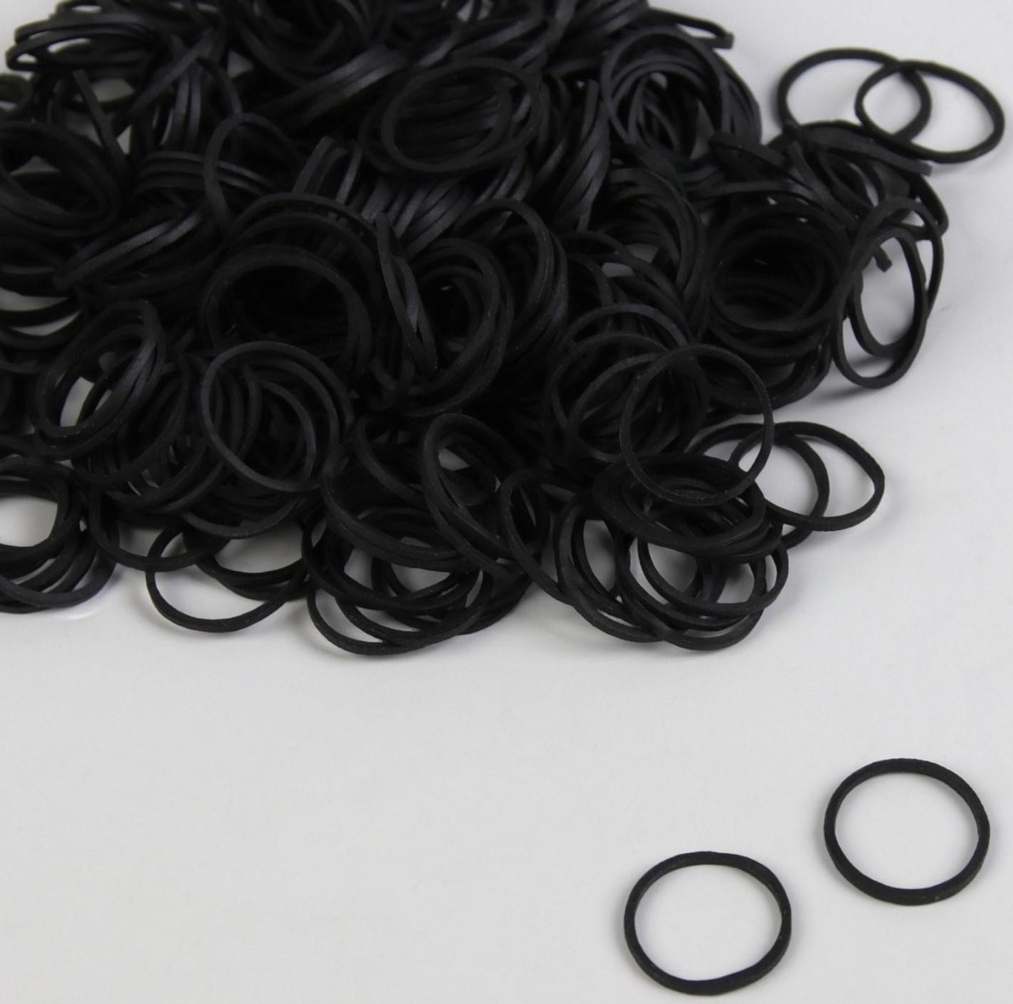 Парикмахерские резинки для создания прически, цвет чёрный