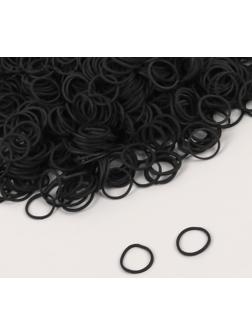 Парикмахерские резинки для создания прически, d = 1,5 см, цвет чёрный