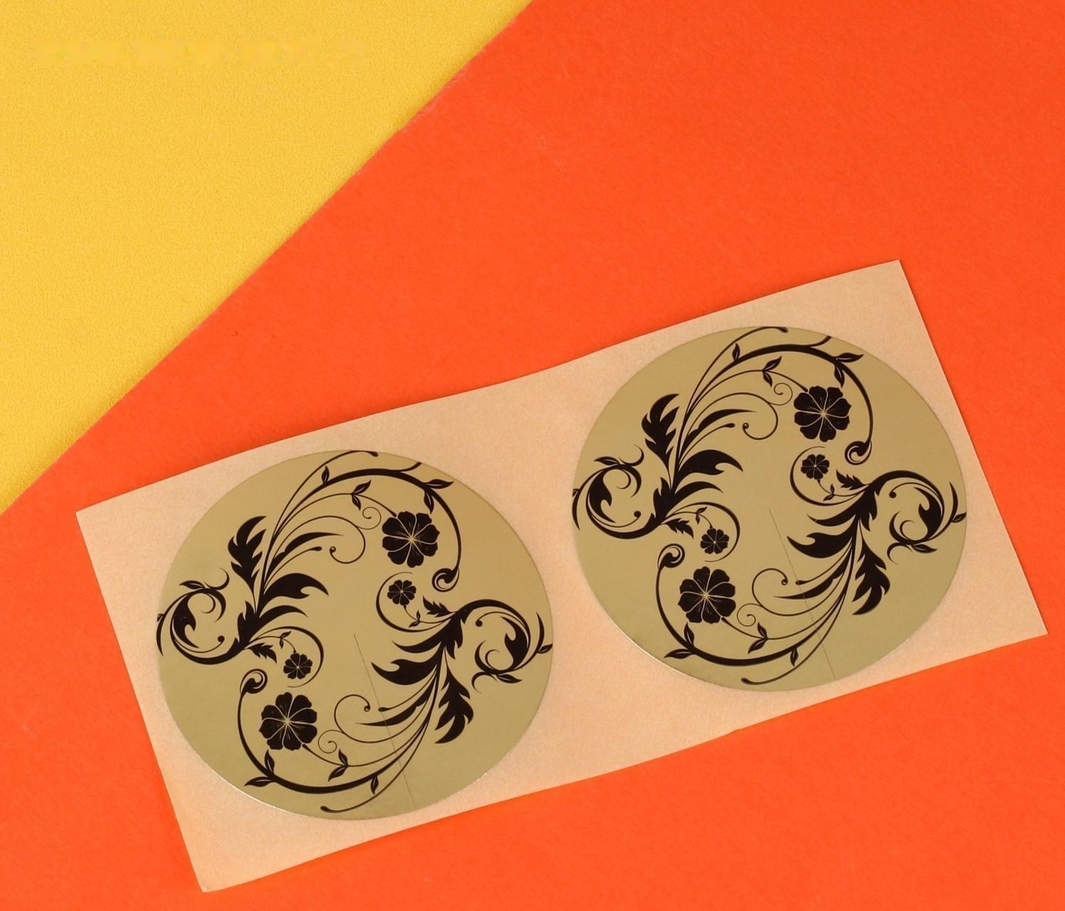 Стикини, d = 46 мм, цвет золотистый