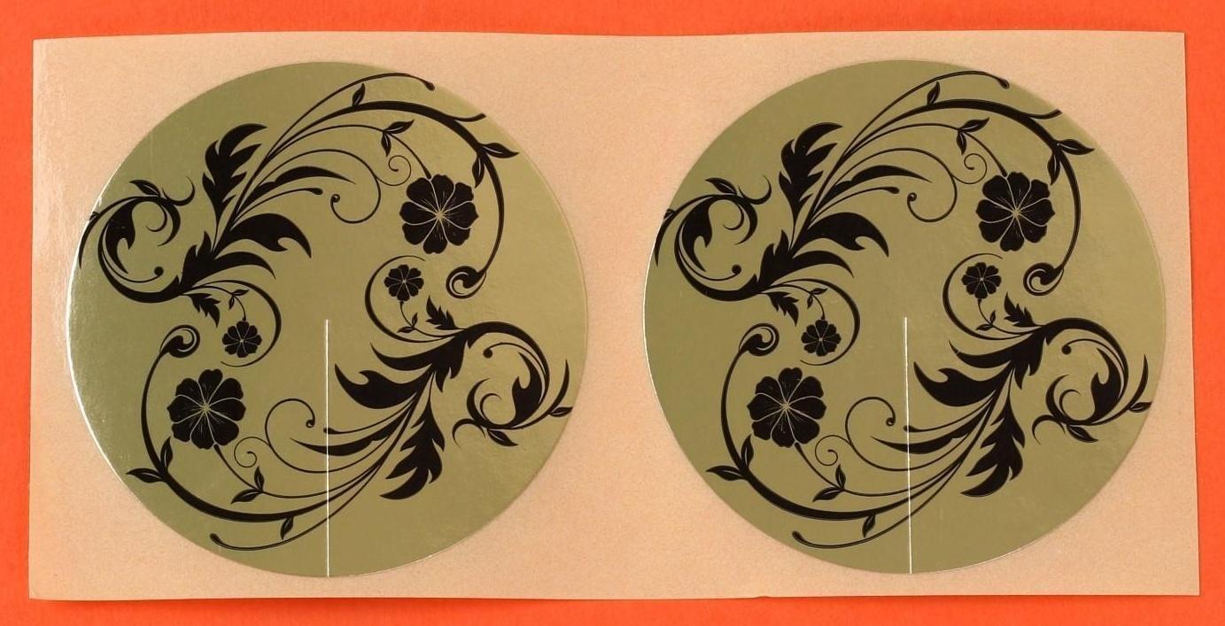 Стикини, d = 46 мм, цвет золотистый