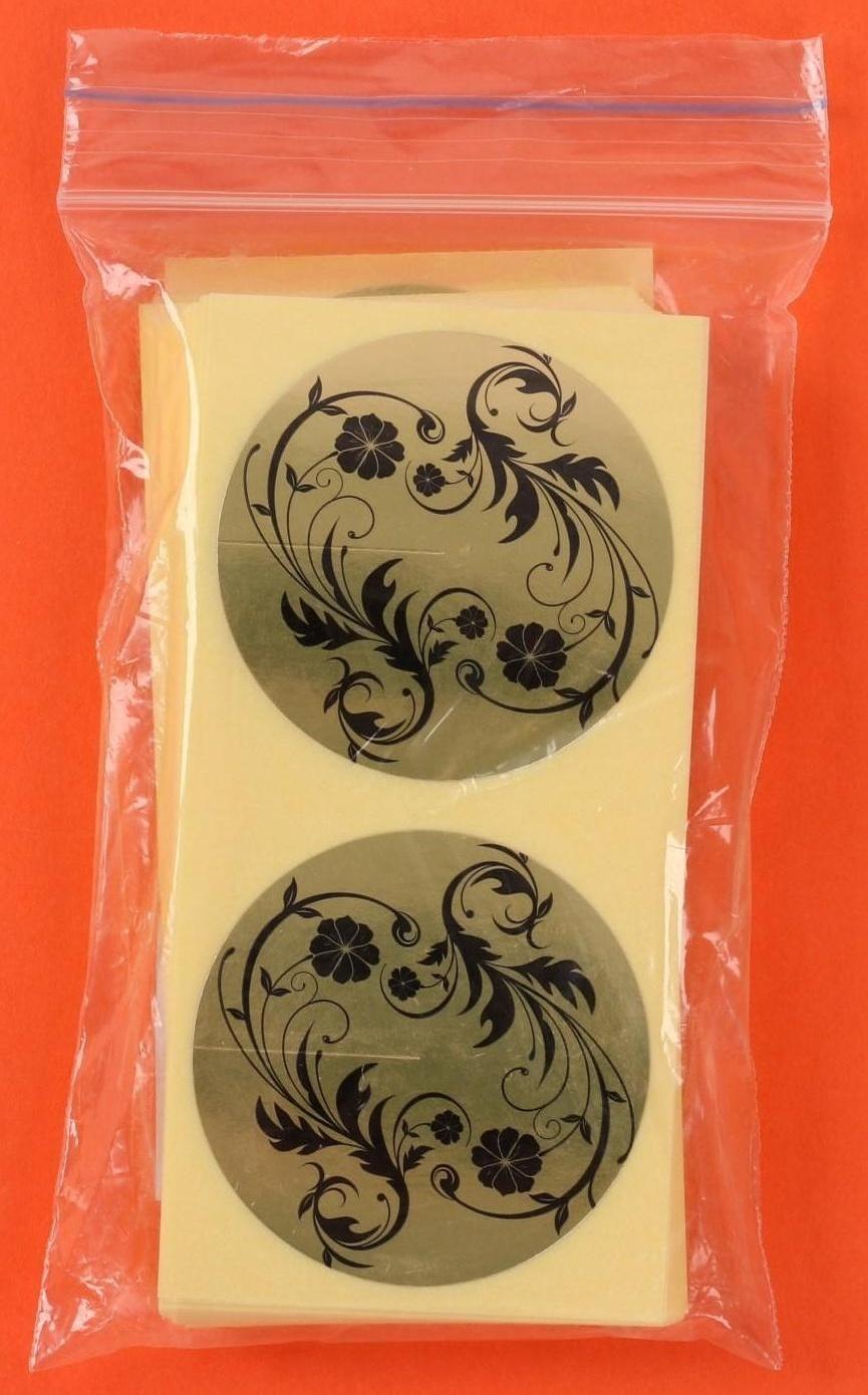 Стикини, d = 46 мм, цвет золотистый