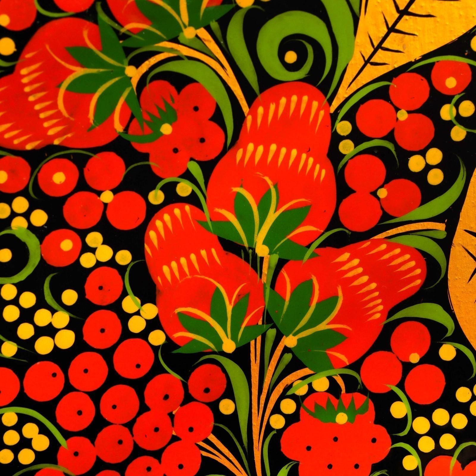 Доска разделочная «Ягодка», микс, хохлома