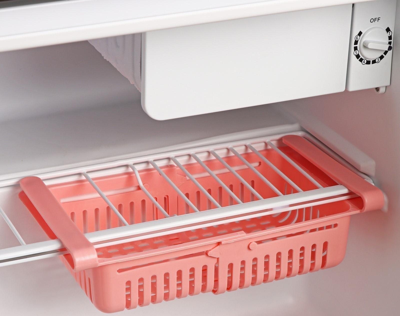 Полка подвесная в холодильник, раздвижная 23(28)×16,5×8 см, цвет МИКС