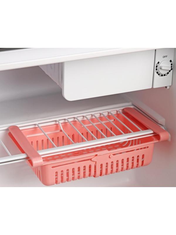 Полка подвесная в холодильник, раздвижная 23(28)×16,5×8 см, цвет МИКС