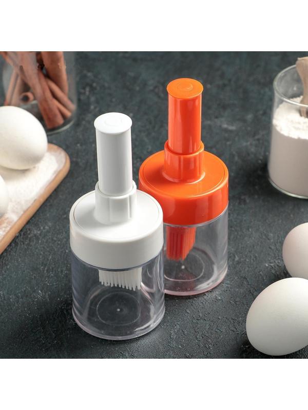 Кисть с ёмкостью, 6×15 см, цвет МИКС