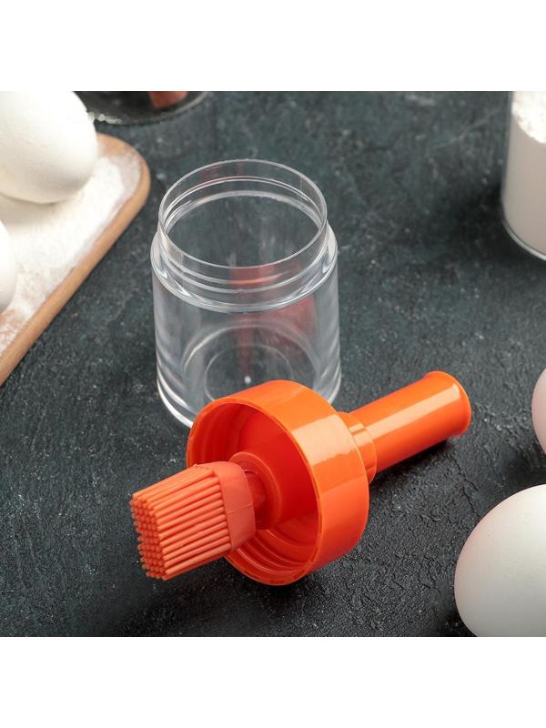 Кисть с ёмкостью, 6×15 см, цвет МИКС