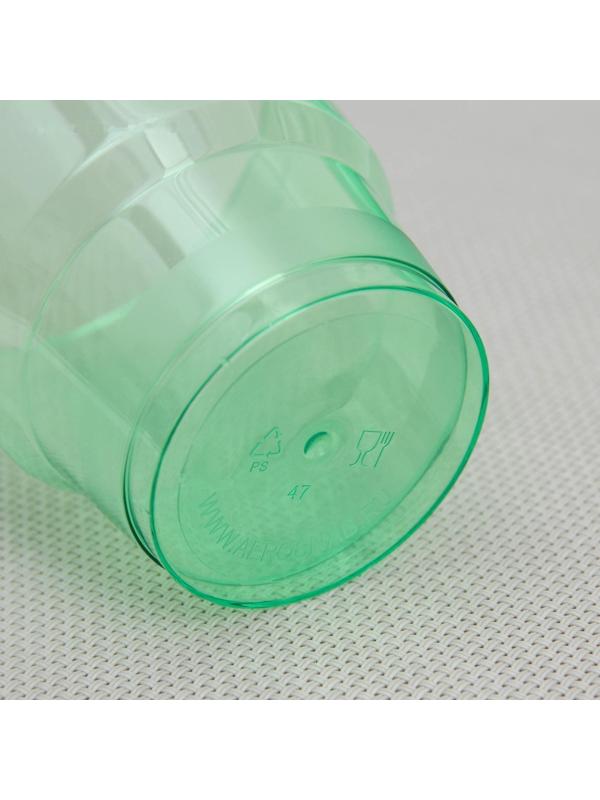 Стакан одноразовый «Кристалл», 200 мл, цвет зелёный