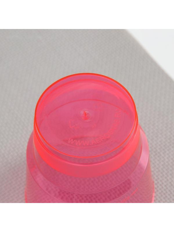 Стакан одноразовый «Кристалл», 200 мл, цвет красный